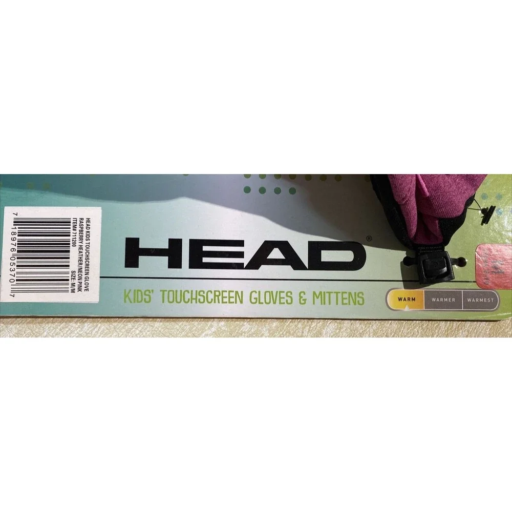 NEW HEAD Pink Touchscreen Sensatec Kids Winter Gloves Medium 711200